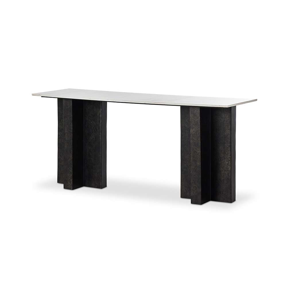Four Hands - Marlow - Terrell Large Console Table - Polished White  - 239404-001 veiw 11