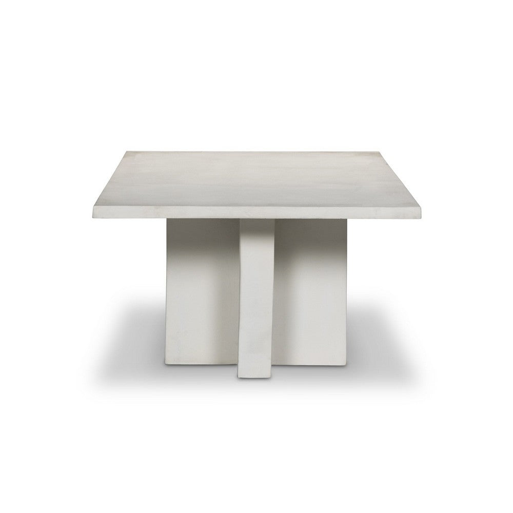 Four Hands - Marlow - Terrell Outdoor Coffee Table - Matte White Cast Aluminum - 234216-004_CLOSEOUT view 3