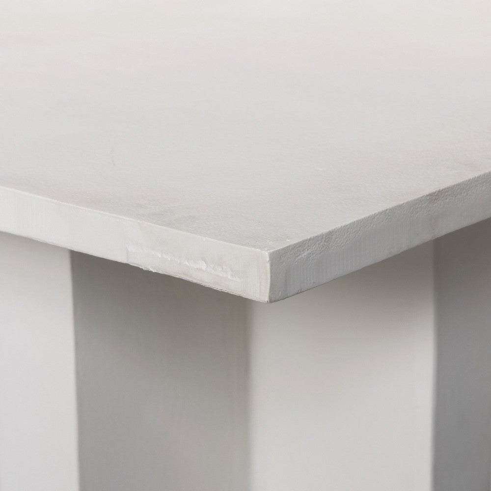 Four Hands - Marlow - Terrell Outdoor Coffee Table - Matte White Cast Aluminum - 234216-004_CLOSEOUT view 5