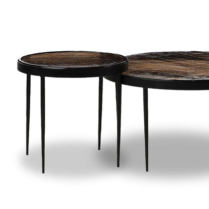 Four Hands - Marlow - Yoko Nesting Tables - Smoked Brown Cast Glass - 241299-001 veiw 6