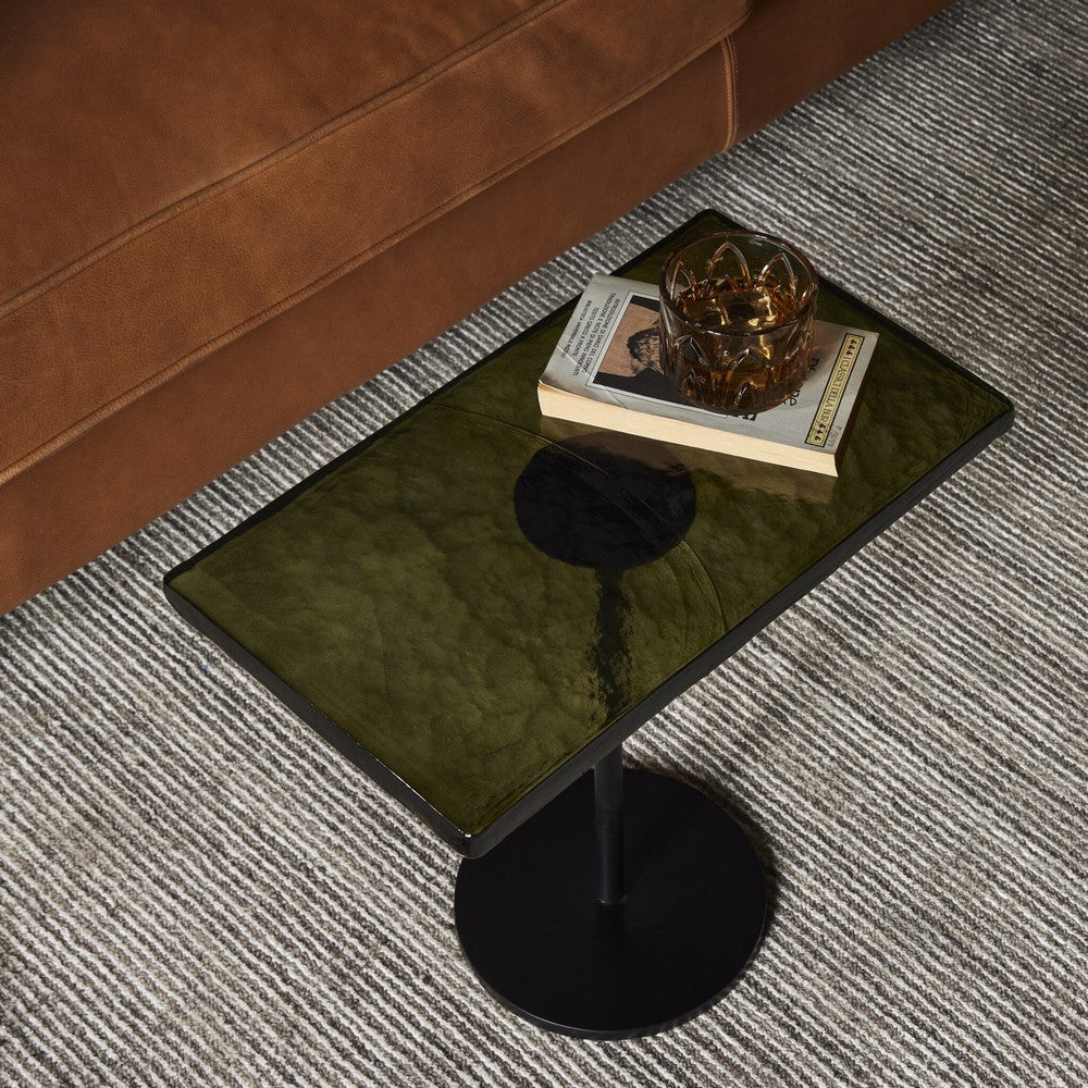 Four Hands - Marlow - Zevon End Table - Moss Cast Glass - 237791-001_CLOSEOUT view 10