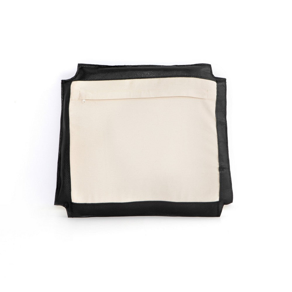 Four Hands - Mateo - Dining Seat Cushion-19.75" - Pebble Black - 225760-001_CLOSEOUT view 3