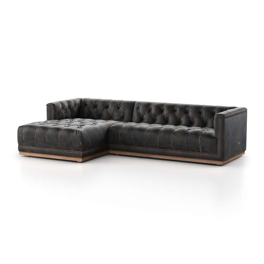 Four Hands - Maxx 2pc Laf Sectional - 109 - Dstroyed Blk - 236164-002 veiw 1