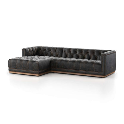 Four Hands - Maxx 2pc Laf Sectional - 109 - Dstroyed Blk - 236164-002 veiw 1