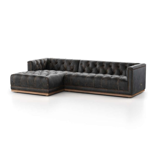 Four Hands - Maxx 2pc Laf Sectional - 109 - Dstroyed Blk - 236164-002 veiw 1