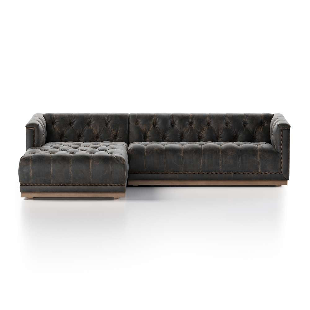 Four Hands - Maxx 2pc Laf Sectional - 109 - Dstroyed Blk - 236164-002 veiw 4