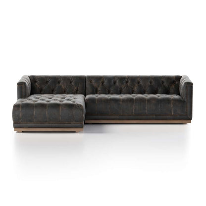 Four Hands - Maxx 2pc Laf Sectional - 109 - Dstroyed Blk - 236164-002 veiw 4