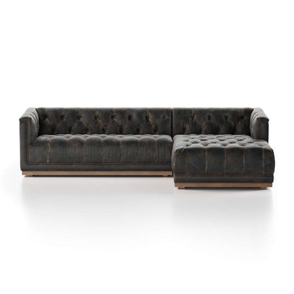 Four Hands - Maxx 2pc Raf Sectional - 109 - Dstroyed Blk - 236165-002 veiw 3