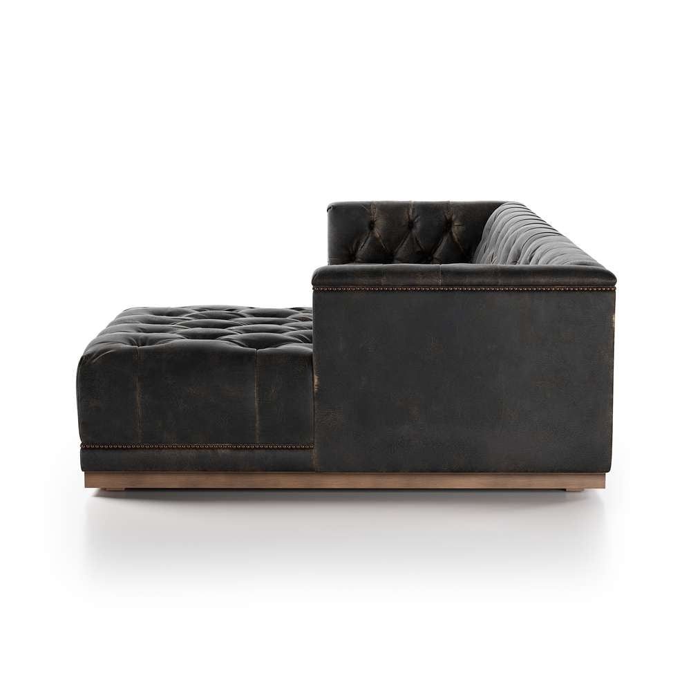 Four Hands - Maxx 2pc Raf Sectional - 109 - Dstroyed Blk - 236165-002 veiw 4