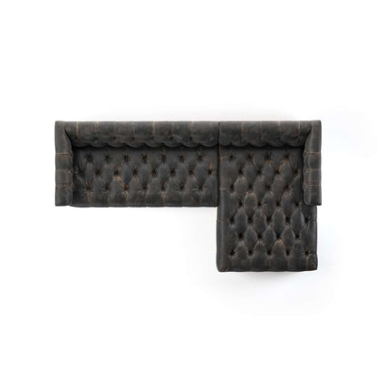 Four Hands - Maxx 2pc Raf Sectional - 109 - Dstroyed Blk - 236165-002 veiw 5