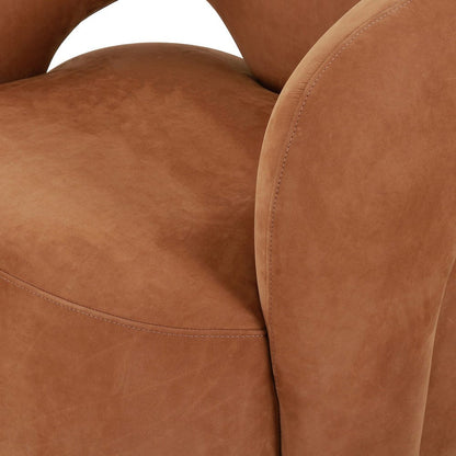 Four Hands - Mazie Swivel Chair - Nubuck Cognac - 241852-002 view 5