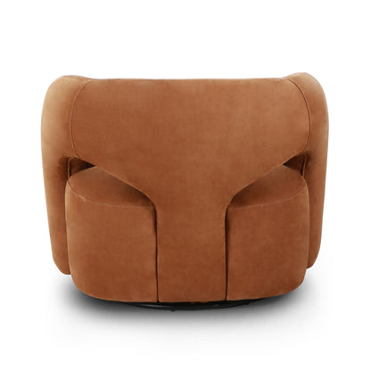 Four Hands - Mazie Swivel Chair - Nubuck Cognac - 241852-002 view 6