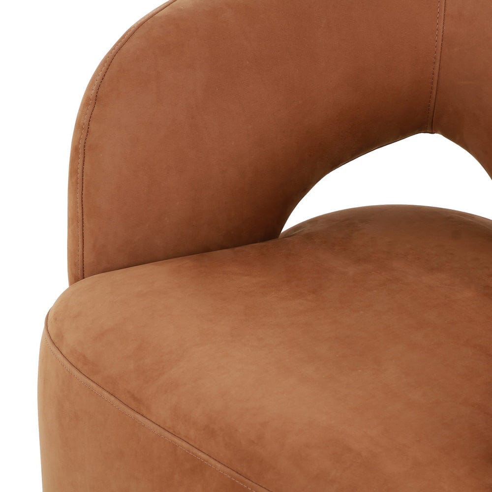 Four Hands - Mazie Swivel Chair - Nubuck Cognac - 241852-002 view 8