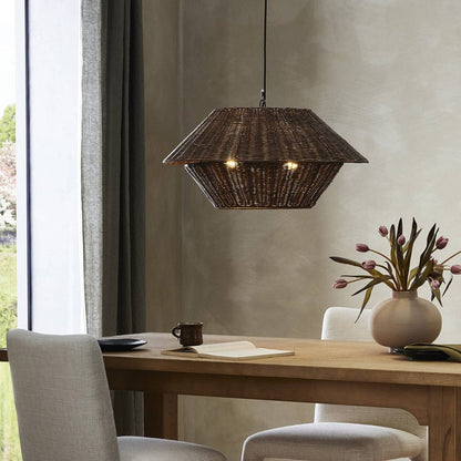 Four Hands - Mccarthy Pendant - Brown Rattan - 238692-003 view 4