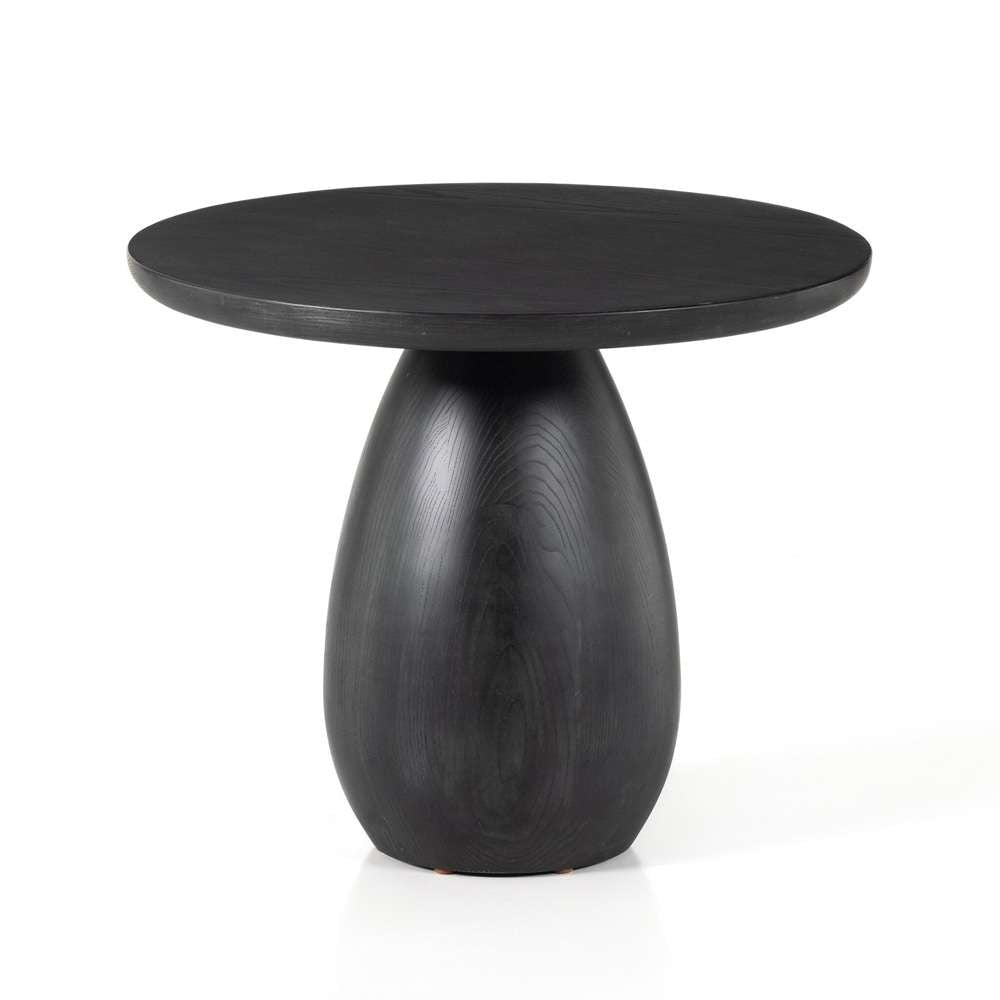 Four Hands - Merla Wood End Table-Tall - Black Wash Ash Veneer - 230274-001 veiw 1