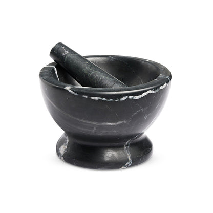 Four Hands - Merritt - Arman Mortar and Pestle - Polished Black Marble - 239871-001_CLOSEOUT view 1