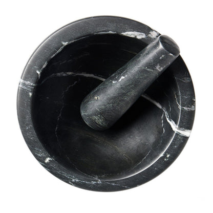Four Hands - Merritt - Arman Mortar and Pestle - Polished Black Marble - 239871-001_CLOSEOUT view 3
