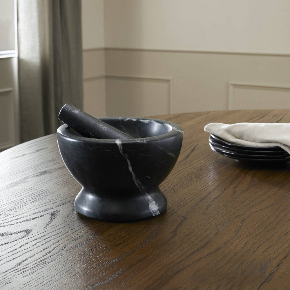 Four Hands - Merritt - Arman Mortar and Pestle - Polished Black Marble - 239871-001_CLOSEOUT view 8