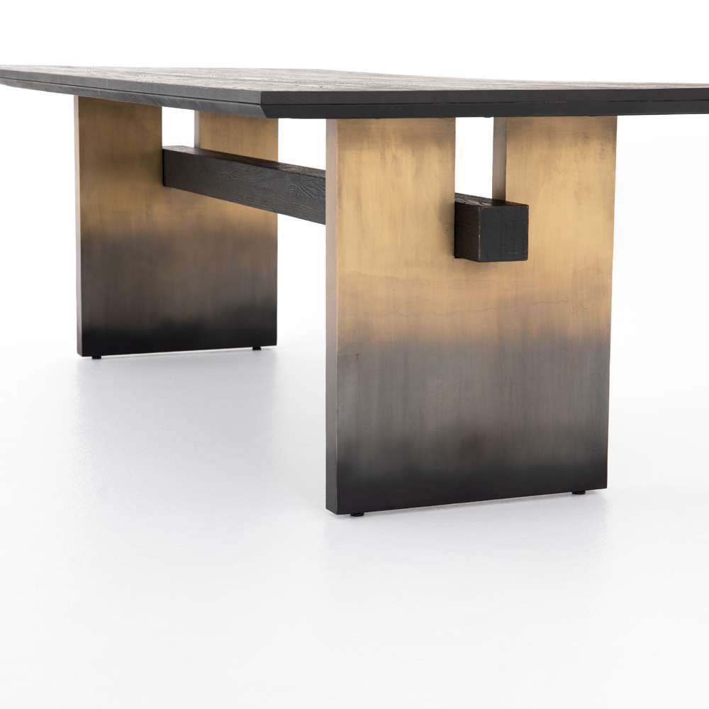 Four Hands - Merritt - Brennan Dining Table-Worn Black - 223086-005 veiw 2