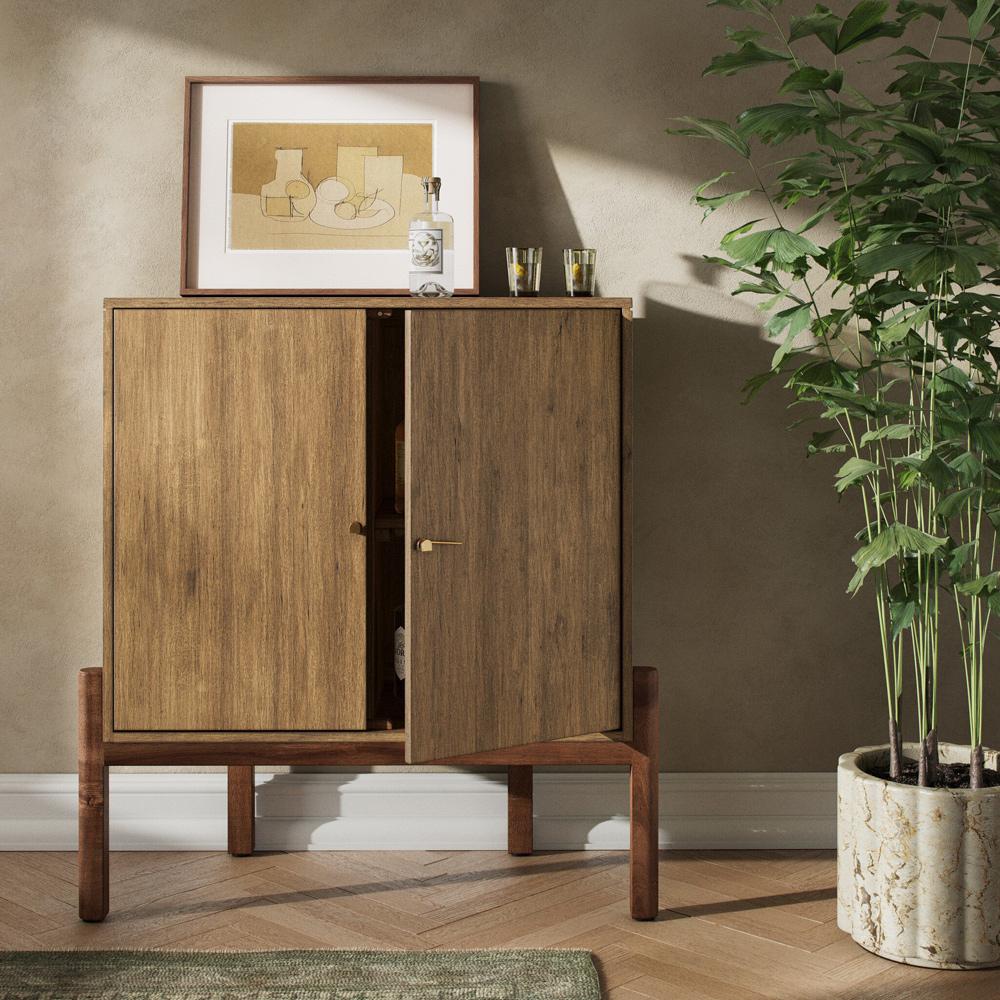 Four Hands - Merritt - Reza Bar Cabinet - Smoked Honey - 226999-001 veiw 3