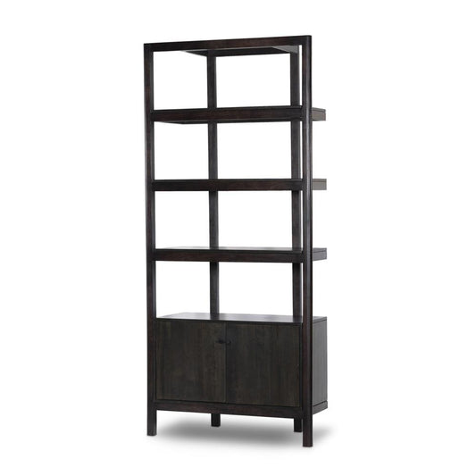 Four Hands - Merritt - Reza Bookcase - Worn Black Acacia - 239791-002 veiw 1