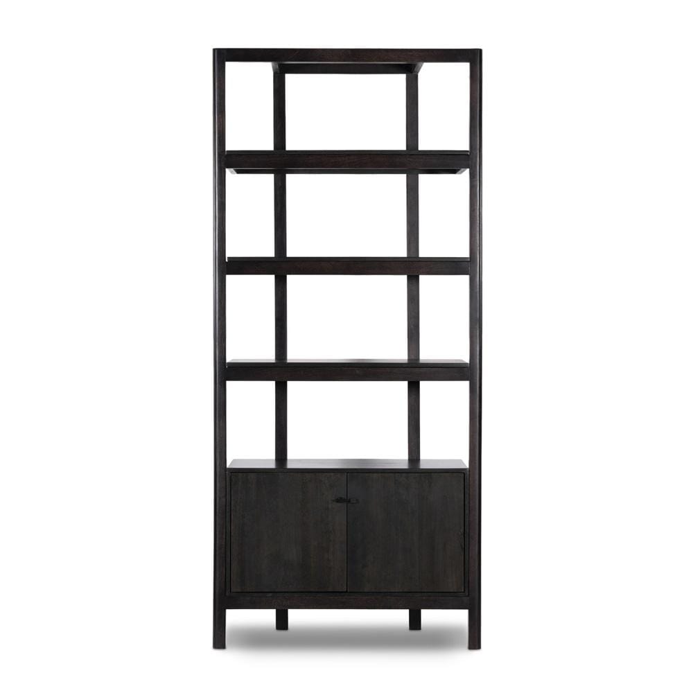 Four Hands - Merritt - Reza Bookcase - Worn Black Acacia - 239791-002 veiw 2