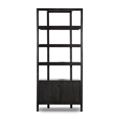 Four Hands - Merritt - Reza Bookcase - Worn Black Acacia - 239791-002 veiw 2