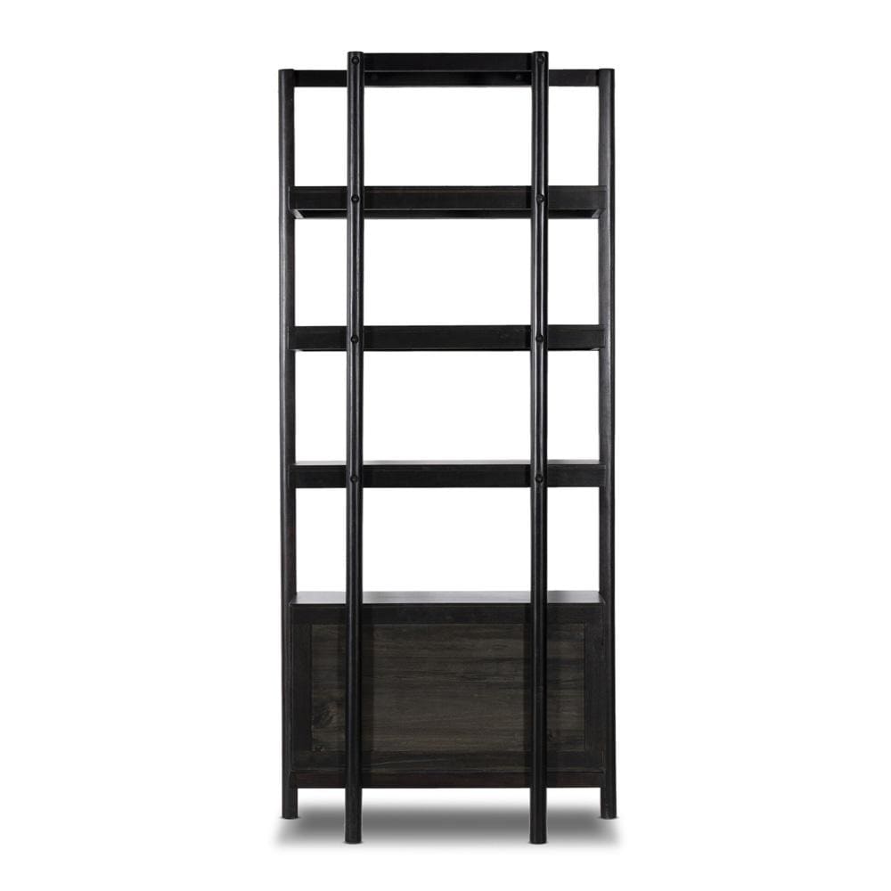 Four Hands - Merritt - Reza Bookcase - Worn Black Acacia - 239791-002 veiw 5