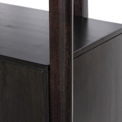 Four Hands - Merritt - Reza Bookcase - Worn Black Acacia - 239791-002 veiw 8