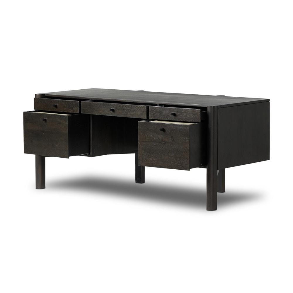 Four Hands - Merritt - Reza Desk - Worn Black Parawood - 242780-002 veiw 3