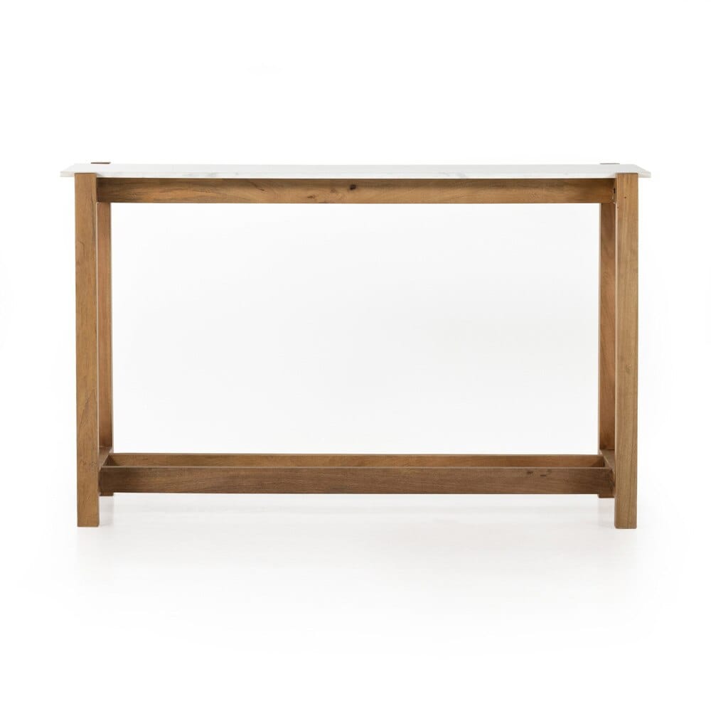 Four Hands - Merritt - Scout Bar Table - Honed White Marble - 224598-001 veiw 2