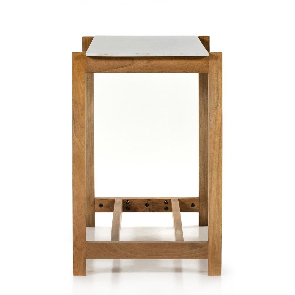 Four Hands - Merritt - Scout Bar Table - Honed White Marble - 224598-001 veiw 3