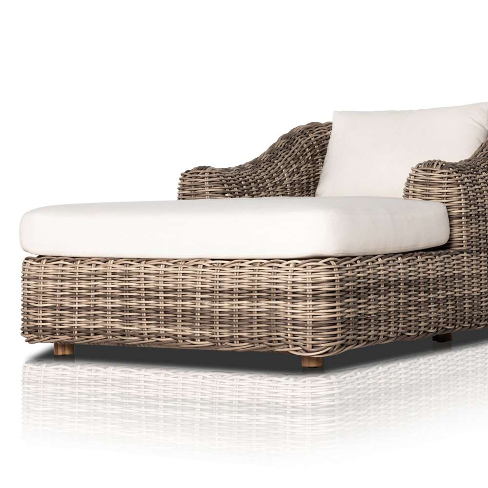 Four Hands - Messina Outdoor Chaise Lounge - Venao Ivory - 233662-002 veiw 13