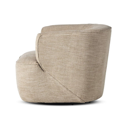 Four Hands - Mila Swivel Chair - Laken Stone - 107195-028 view 3