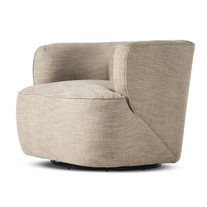 Four Hands - Mila Swivel Chair - Laken Stone - 107195-028 view 12