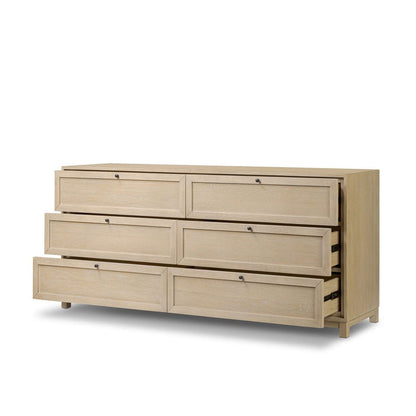 Four Hands - Millie 6 Drawer Dresser - Bleached Oak Veneer - 233092-002 view 8