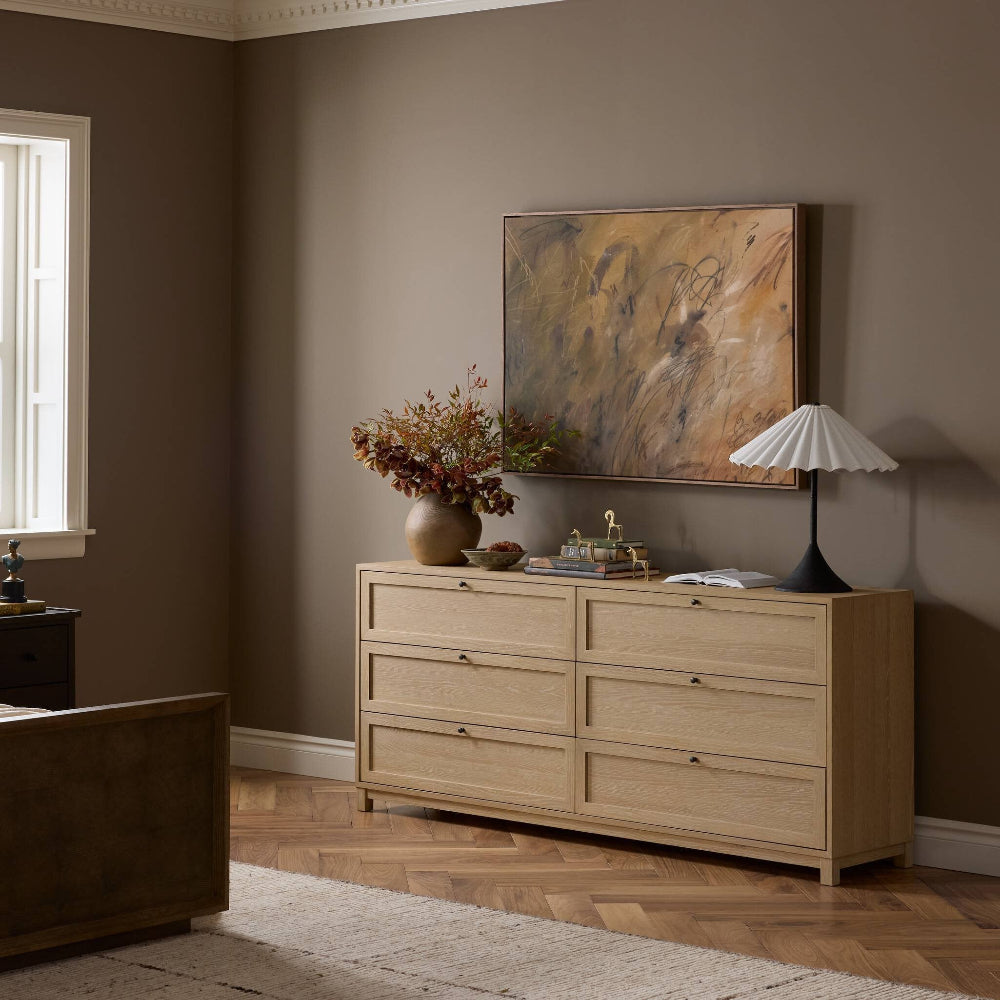 Four Hands - Millie 6 Drawer Dresser - Bleached Oak Veneer - 233092-002 view 13