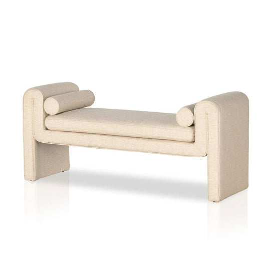Four Hands - Mitchell Accent Bench - Thames Cream - 234263-002 veiw 1