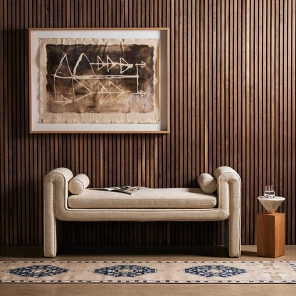 Four Hands - Mitchell Accent Bench - Thames Cream - 234263-002 veiw 4