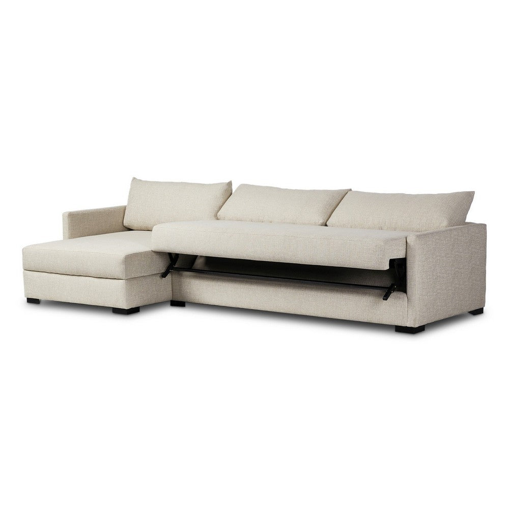 Four Hands - Montclair - Wickham 2-Piece Sleeper Sectional - Alameda Snow - 248620-001_CLOSEOUT view 5