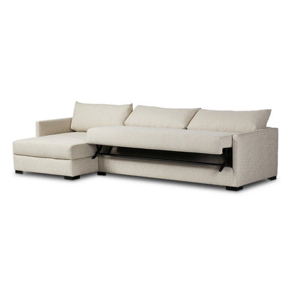 Four Hands - Montclair - Wickham 2-Piece Sleeper Sectional - Alameda Snow - 248620-001_CLOSEOUT view 5