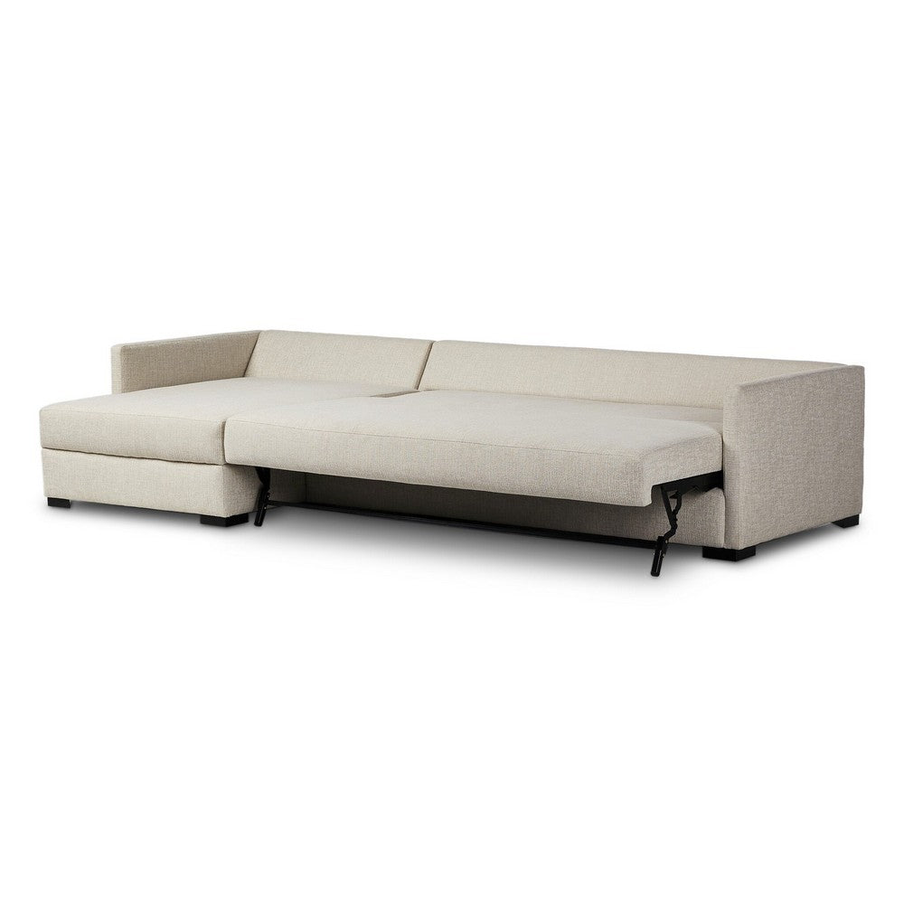 Four Hands - Montclair - Wickham 2-Piece Sleeper Sectional - Alameda Snow - 248620-001_CLOSEOUT view 8