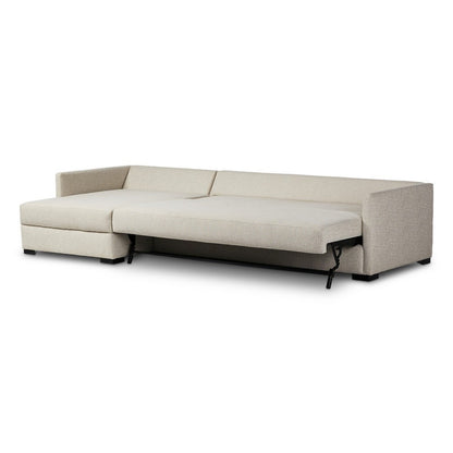 Four Hands - Montclair - Wickham 2-Piece Sleeper Sectional - Alameda Snow - 248620-001_CLOSEOUT view 8