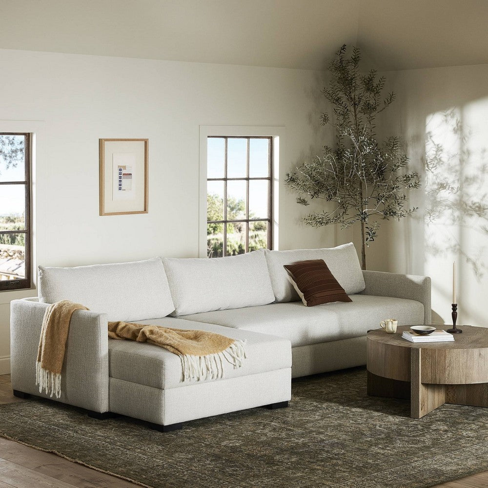 Four Hands - Montclair - Wickham 2-Piece Sleeper Sectional - Alameda Snow - 248620-001_CLOSEOUT view 12