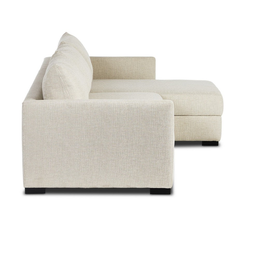 Four Hands - Montclair - Wickham 2-Piece Sleeper Sectional - Alameda Snow - 248621-001_CLOSEOUT view 3