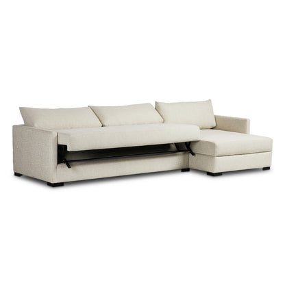 Four Hands - Montclair - Wickham 2-Piece Sleeper Sectional - Alameda Snow - 248621-001_CLOSEOUT view 4