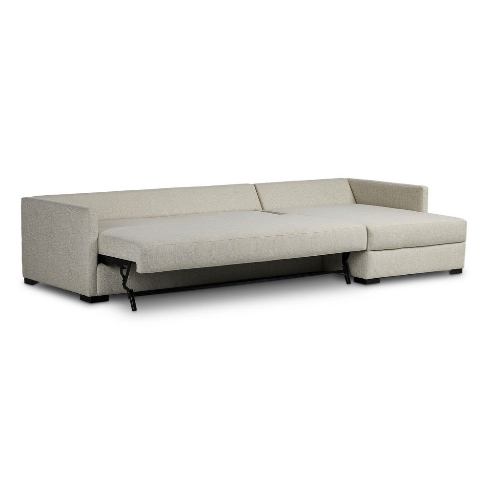 Four Hands - Montclair - Wickham 2-Piece Sleeper Sectional - Alameda Snow - 248621-001_CLOSEOUT view 8
