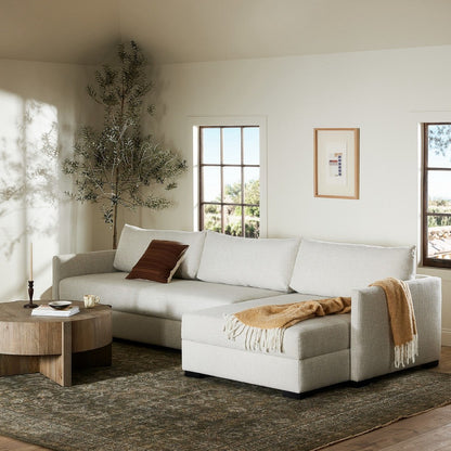 Four Hands - Montclair - Wickham 2-Piece Sleeper Sectional - Alameda Snow - 248621-001_CLOSEOUT view 12
