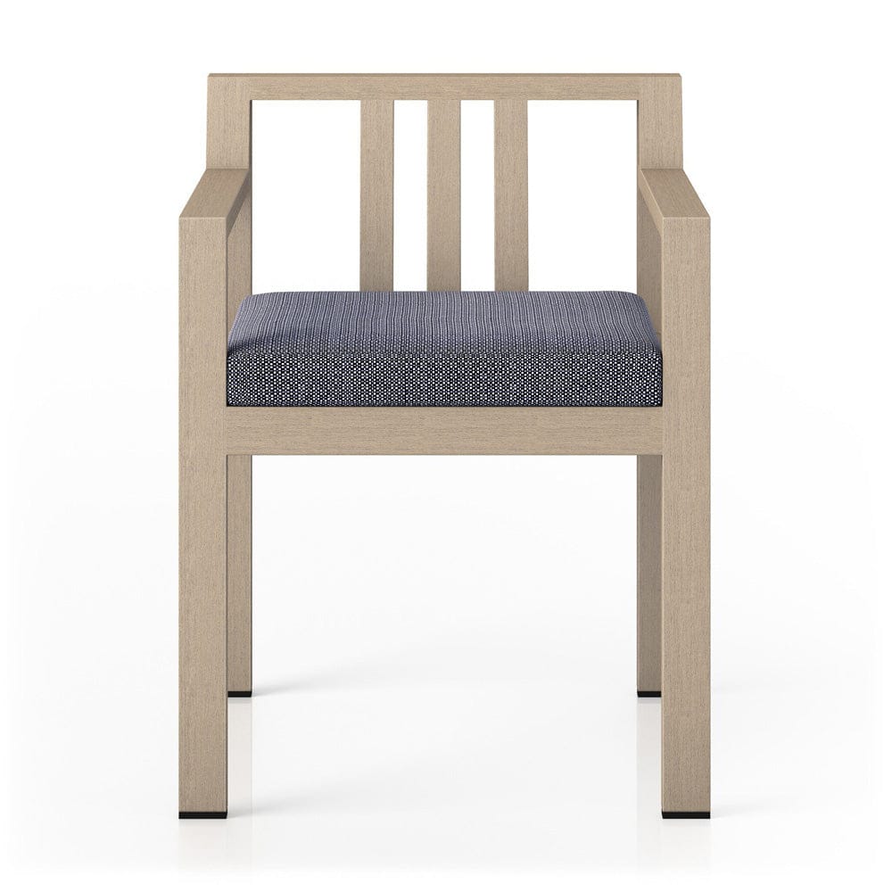 Four Hands - Monterey Outdoor Dining Armchair, Washed Brown - Faye Navy - 226831-004 view 1