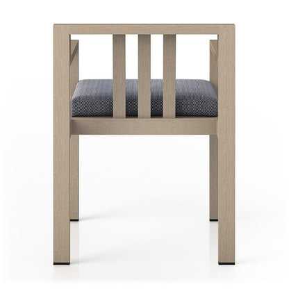 Four Hands - Monterey Outdoor Dining Armchair, Washed Brown - Faye Navy - 226831-004 view 4